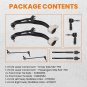 8x Front Lower Control Arms Tie Rods Sway Bar Links For 2011-2019 Ford Explorer