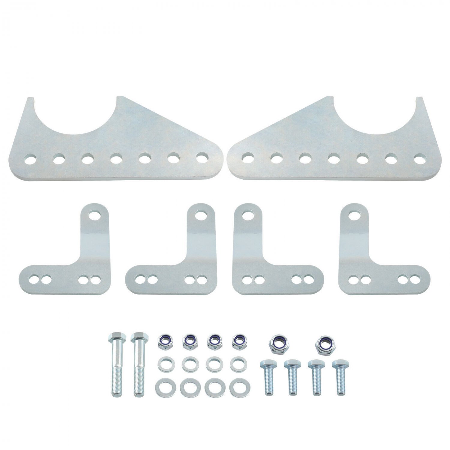 Steel Coil Over Shock Mount Kit Adjustable Lower Brackets For Axle Tubes