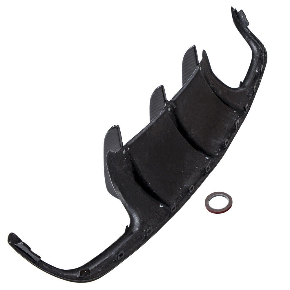 Carbon Fiber Rear Bumper Diffuser Shark Fin for Mercedes Benz W204 C63 AMG 08-11