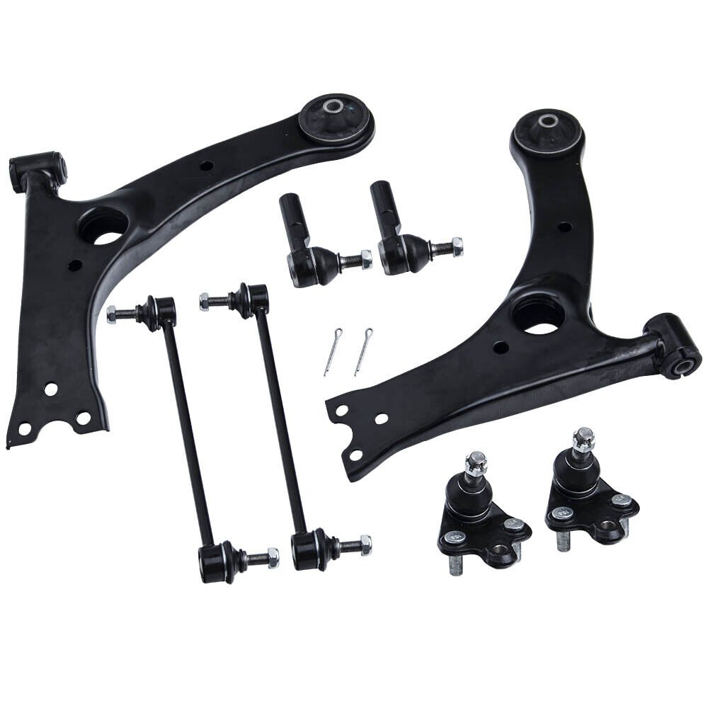 8 Pcs LH RH Front Lower Control Arm Assembly for Toyota Matrix 2003 - 2008