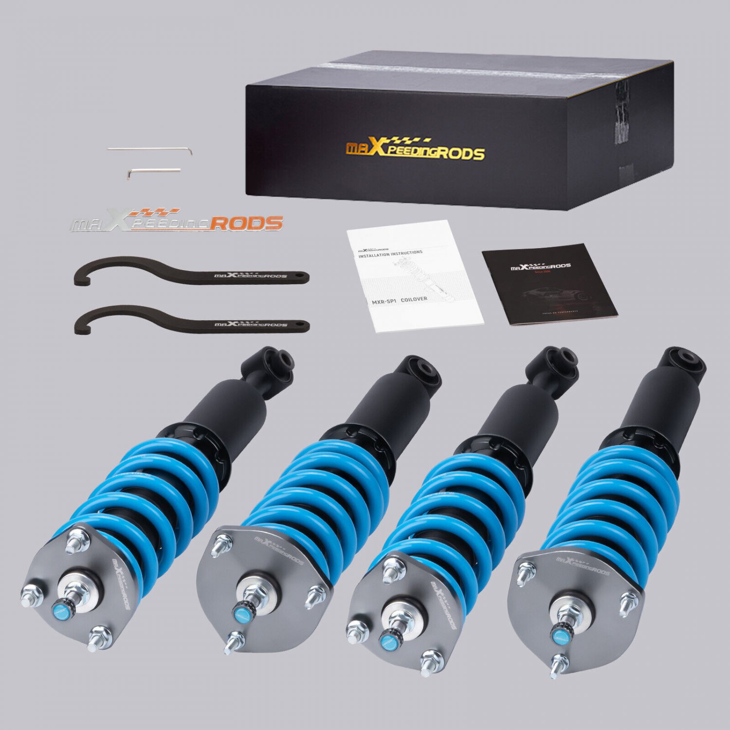 MaXpeedingrods COT6 Coilovers Shocks Springs Damper Kit for Lexus IS300 01-05