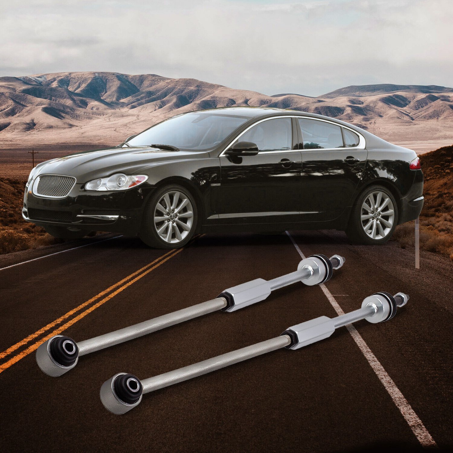 2x Suspension Lateral Adjustment Link Side Tie Rod for Jaguar F-Type for Ford