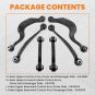 6pcs Rear Upper Control Arm Kit LH & RH for GMC Acadia for Buick Enclave 07-15