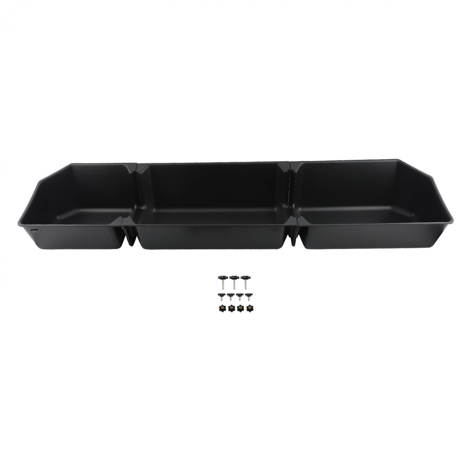 Rear Underseat Storage Box for Ford F150 250 350 Super Crew Crew Cab 15-23