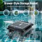 Cordless Robotic Pool Skimmer Solar Powered Pool Surface Cleaner Robot