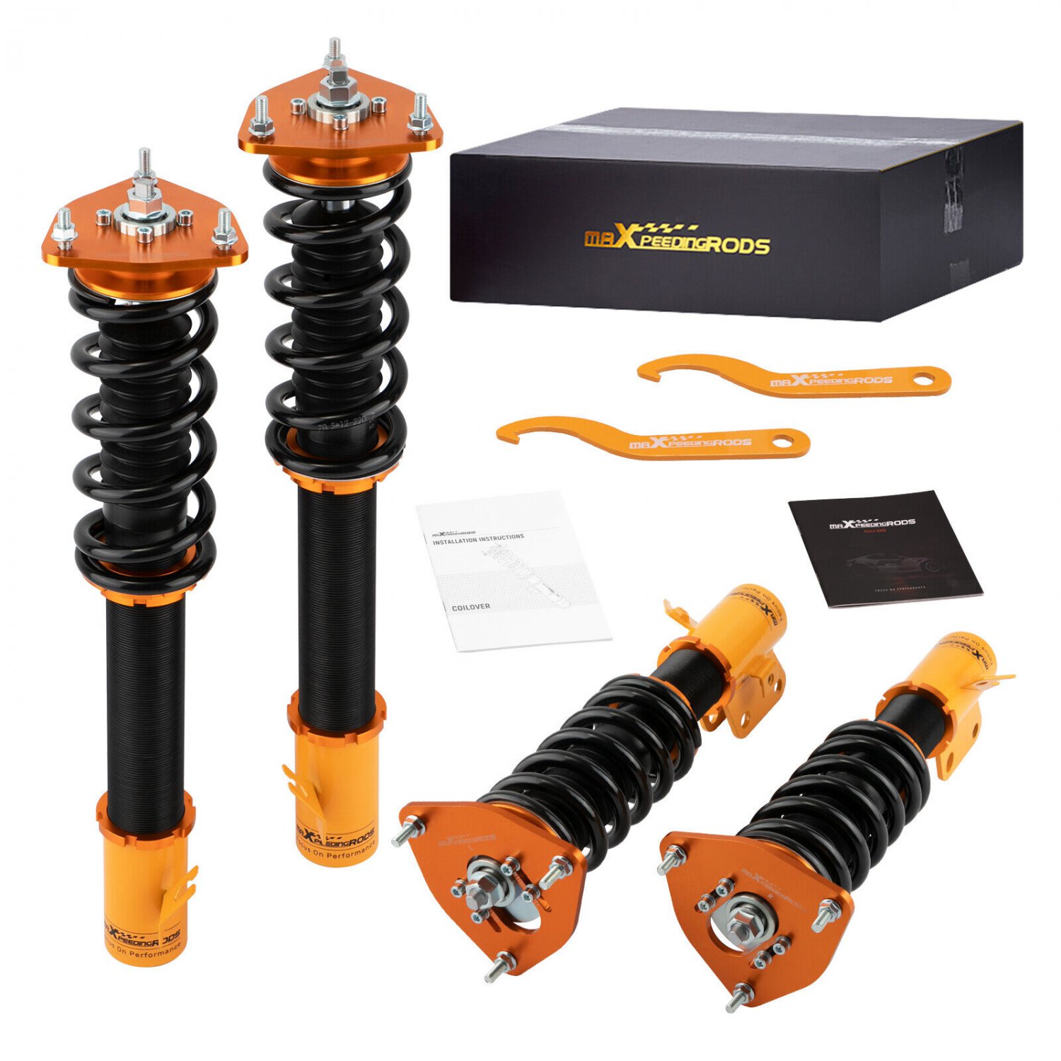Maxpeedingrods Coilovers Struts Shocks Lowering Kit For Subaru Impreza WRX 02-07