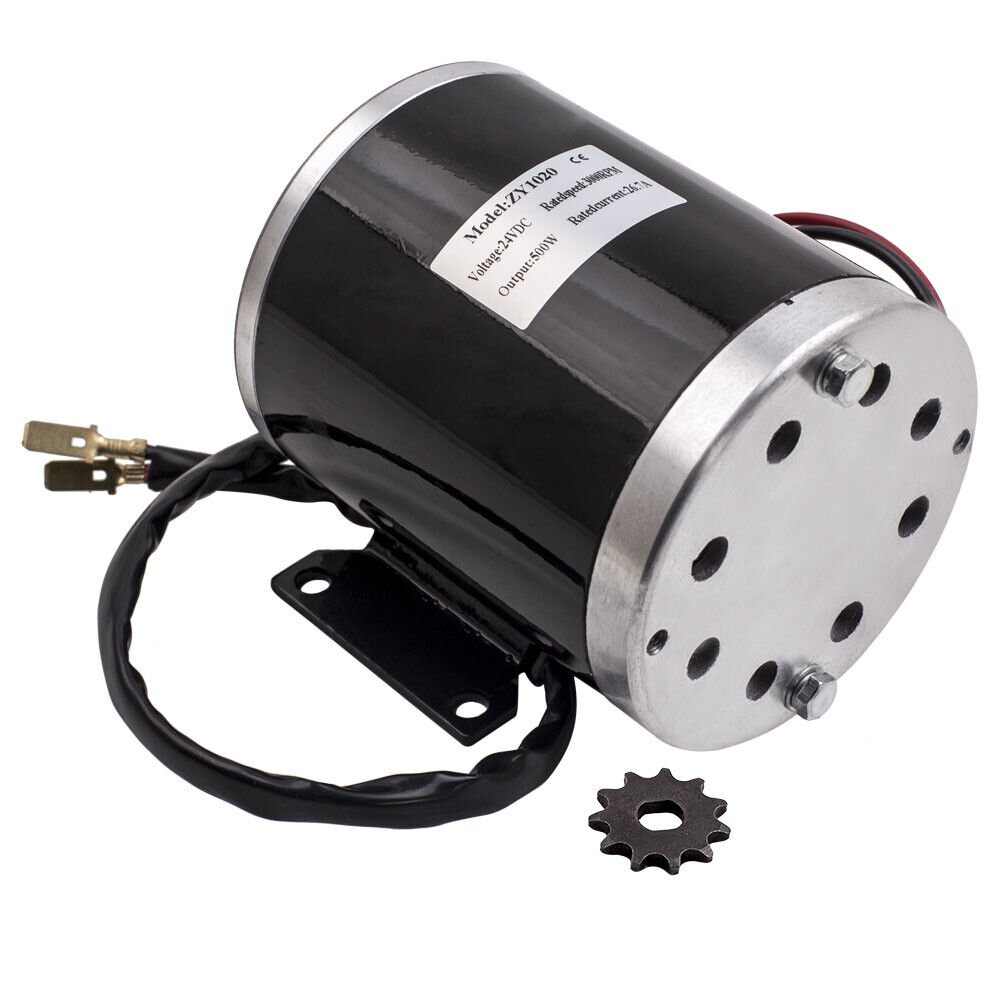 24v Electric Motor 500w Scooter Motor 2500rpm For Go Kart Skateboard+bracket Dc