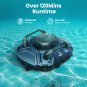 Cordless Robotic Automatic Pool Cleaner Vacuum Rechargeable Self-Parking