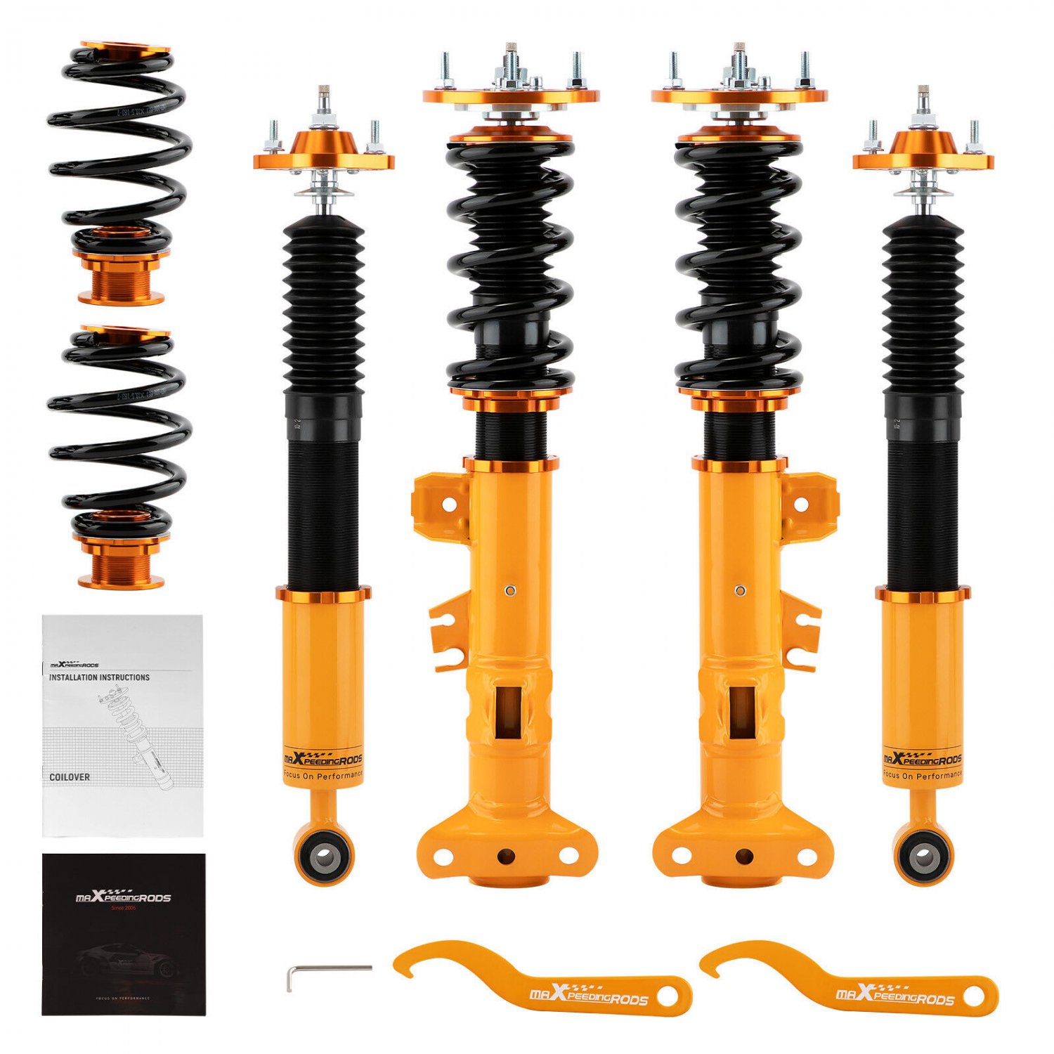 MaXpeedingrods Coilovers 24 Way Damper Struts Kit For BMW 3 Series E36 RWD 90-98