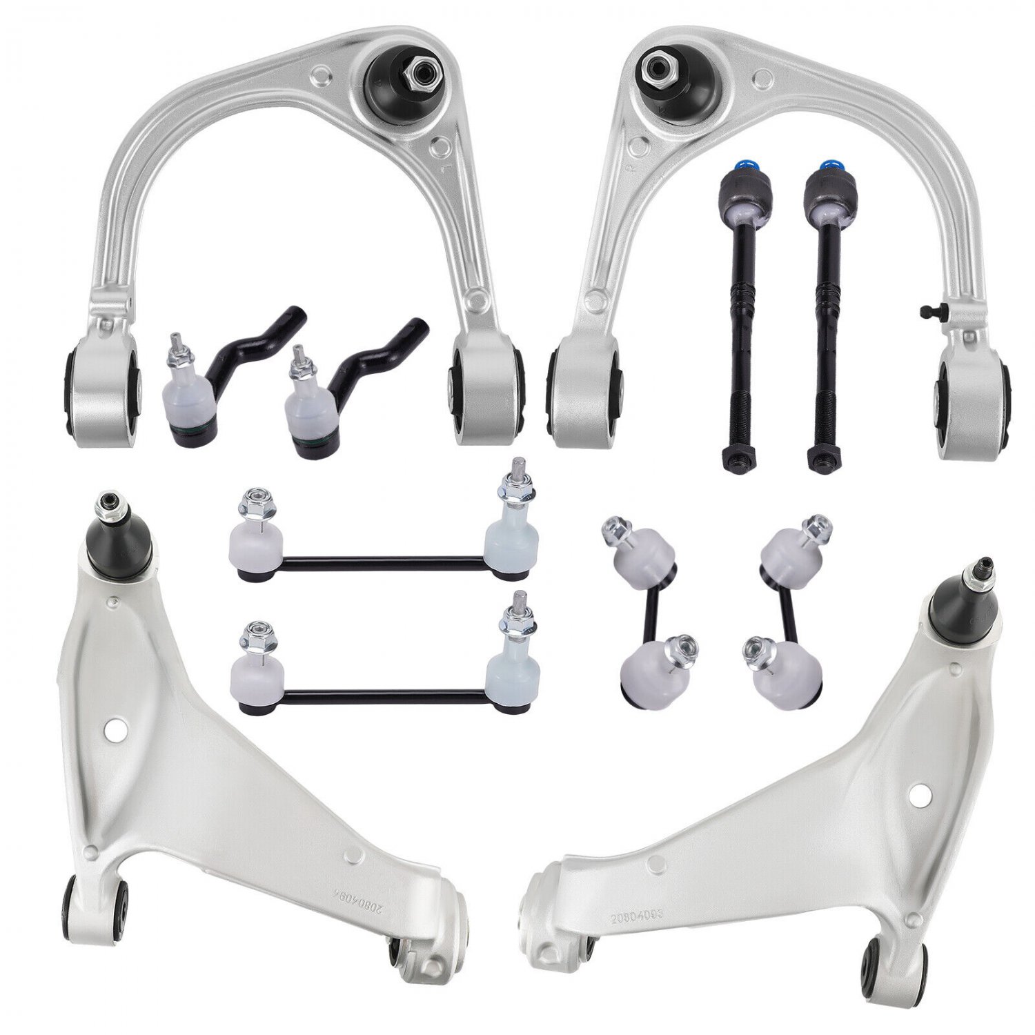 12x Aluminum Front Control Arms w/Ball Joint Assembly For 2008-2014 Cadillac CTS