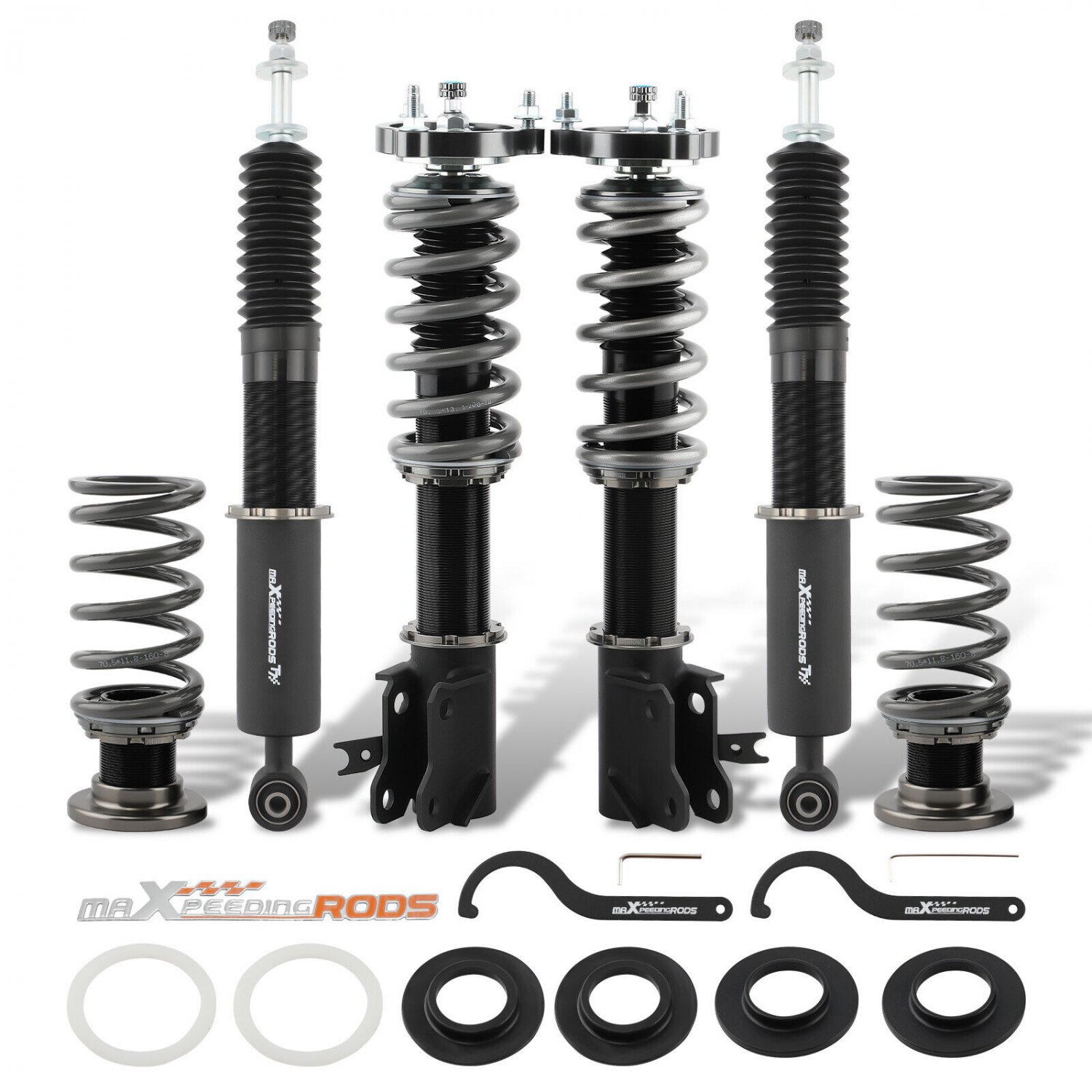 MaXpeedingrods COT7 Adjustable Coilovers Lowering Kit For Honda Civic & Si 06-11