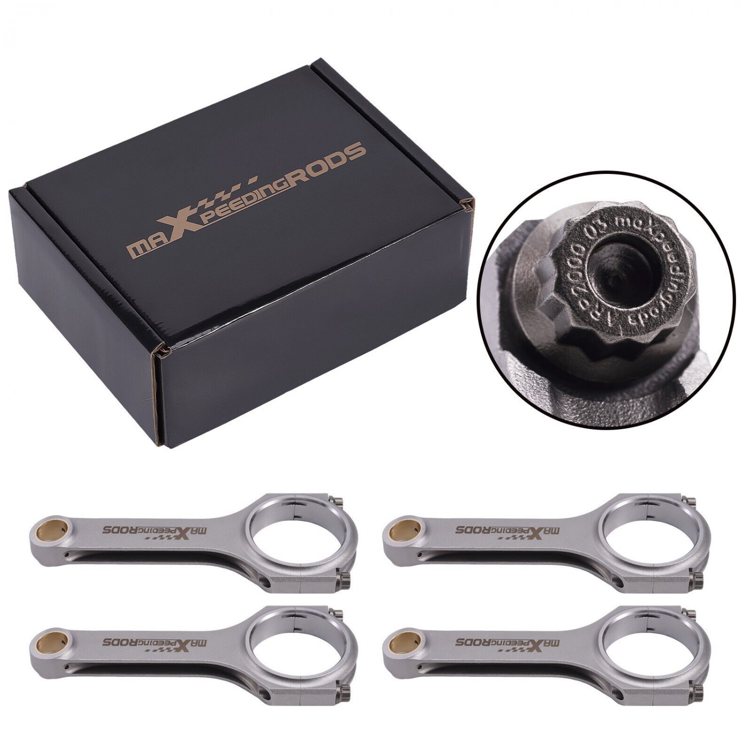 Forged H-Beam Connecting Rods ARP Bolts for Cadillac ATS 2.0L Ecotec LTG 13-18
