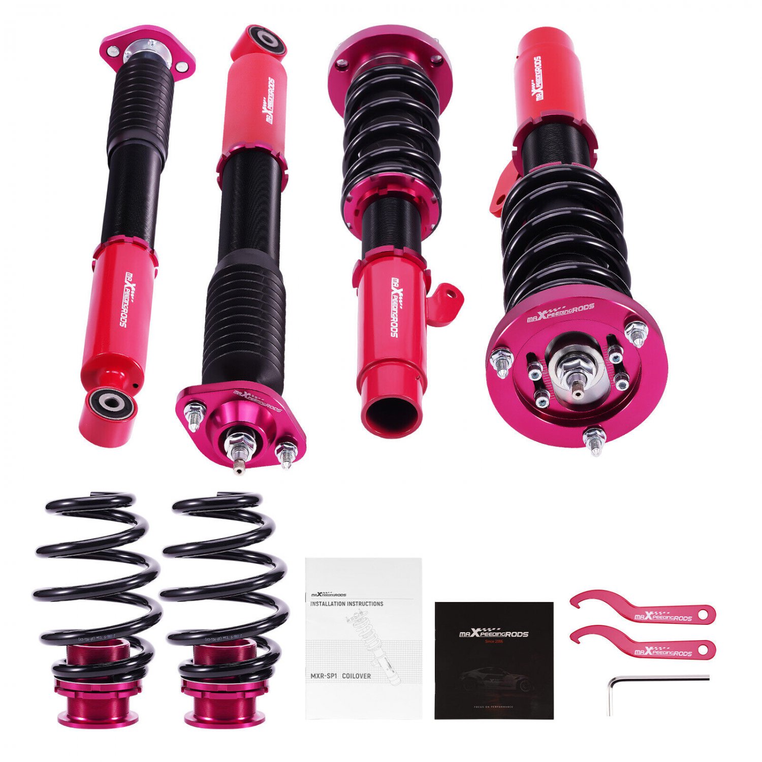 Maxpeedingrods 24 Way Damper Coilovers Lowering Kit For BMW E46 3 Series 98-2005
