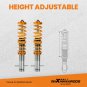 Street Coilovers Adjustable Height Suspension Kits For VW Golf Jetta I Caddy MK1
