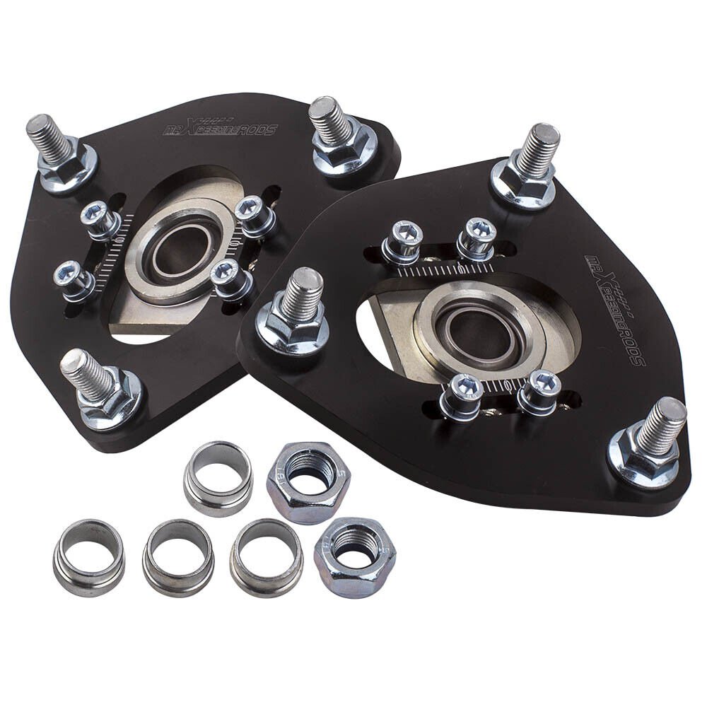 2x Camber Plates Top Upper Mount For 1989 1990 1994 240SX S13 180SX Pillow Ball