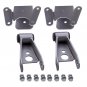 Rear 4" Lowering Drop Kit Shackle Hanger Fit Dodge D100 D150 Ram Charger 72-93