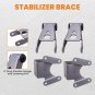 Rear 4" Lowering Drop Kit Shackle Hanger Fit Dodge D100 D150 Ram Charger 72-93
