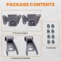 Rear 4" Lowering Drop Kit Shackle Hanger Fit Dodge D100 D150 Ram Charger 72-93