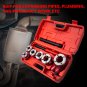 Ratcheting Pipe Threader Die Handle Hinge Plate Head Tool Kit 1/4'' 3/8''