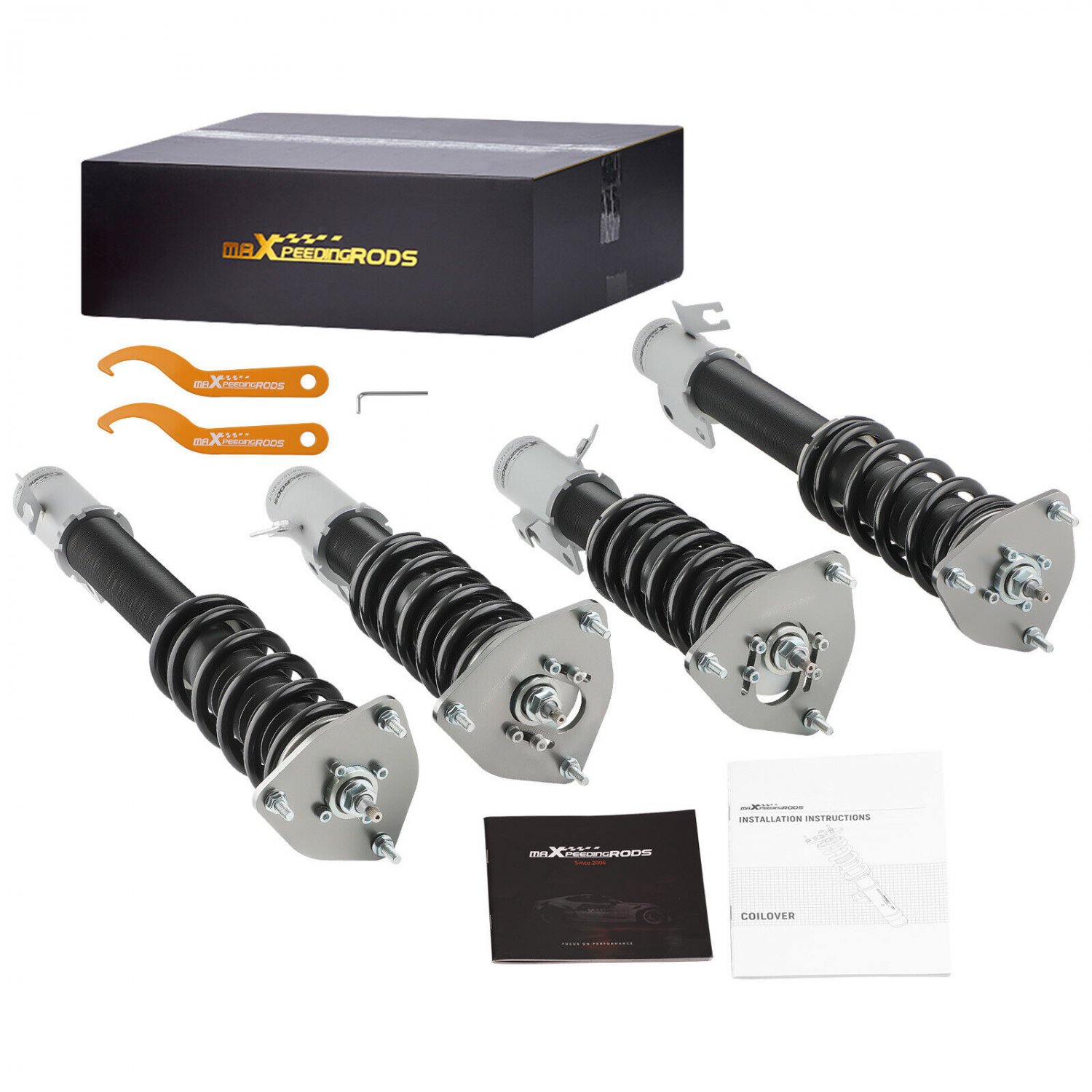 24 Way Damper Coilover Lowering Kit For Subaru Impreza WRX 02-07 Forester 03-08