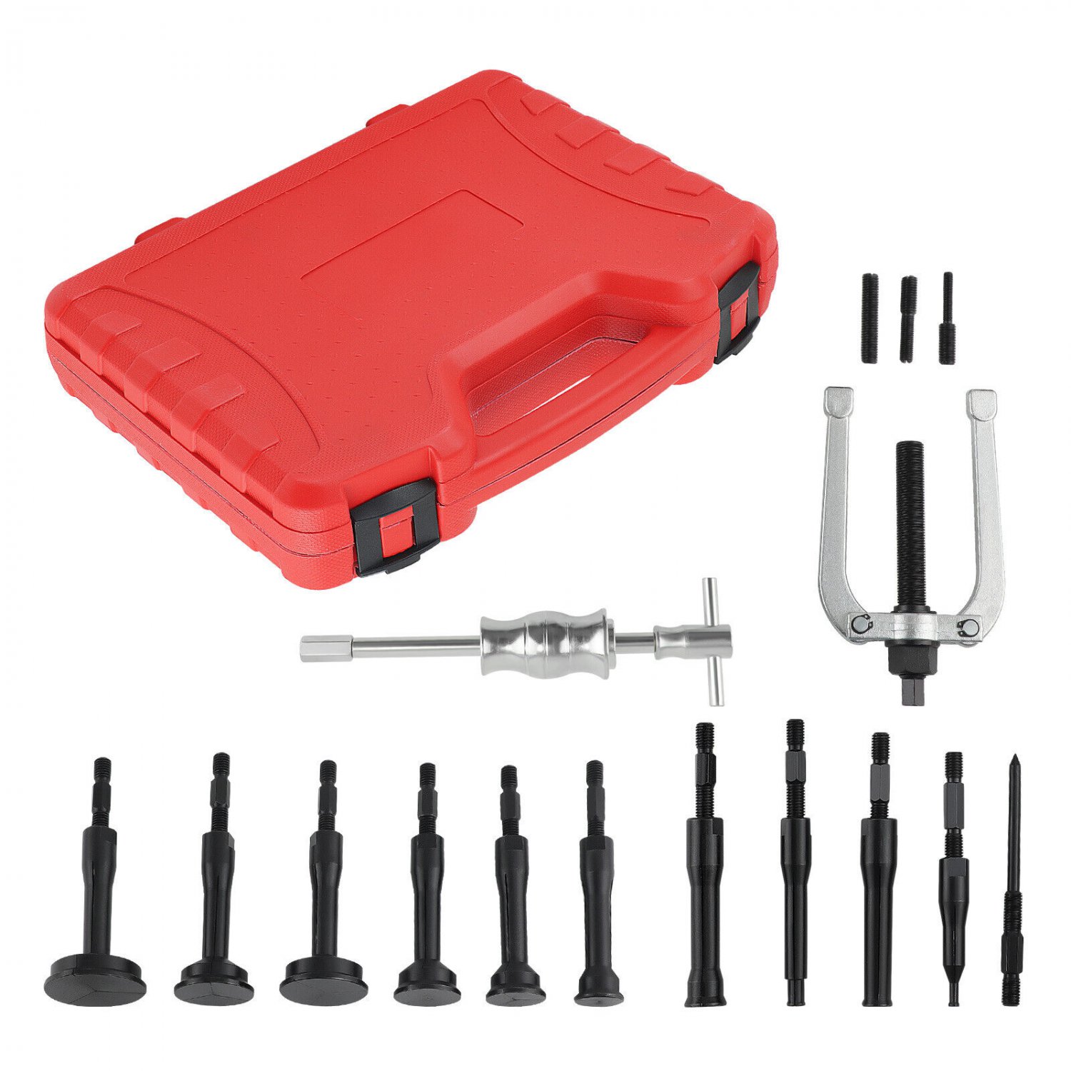 16x Bearing Extractor Inner Internal Blind Remover Bushes Puller Set Adaptors