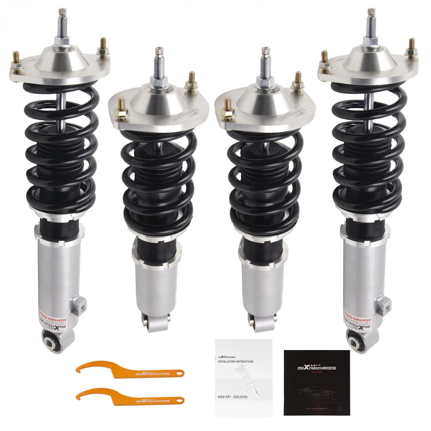 Coilovers 24-Step Damper Shock & Spring Kit For Mazda Miata MX5 NA NB 1989-2005