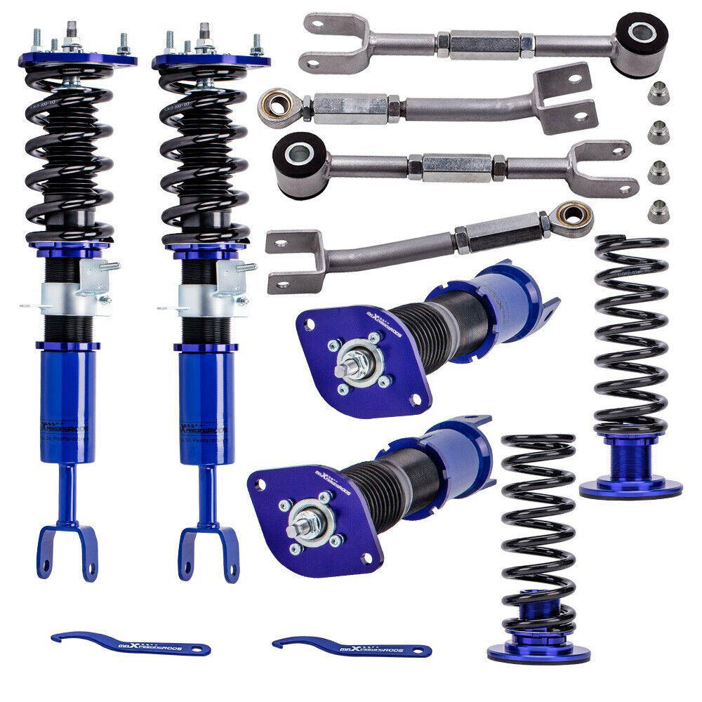 8pcs Complete Coilovers Shock Struts + Rear Camber Arm for Nissan 350Z 2003-2008