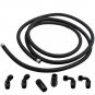 AN10 -10AN 12FT Stainless Steel Braided Fuel Line + 6PCS Fitting Hose End Kits