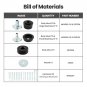 Body Cab Mount Bushing Kit For Ford F250 F350 Super Duty 2WD and 4WD KF04060BK