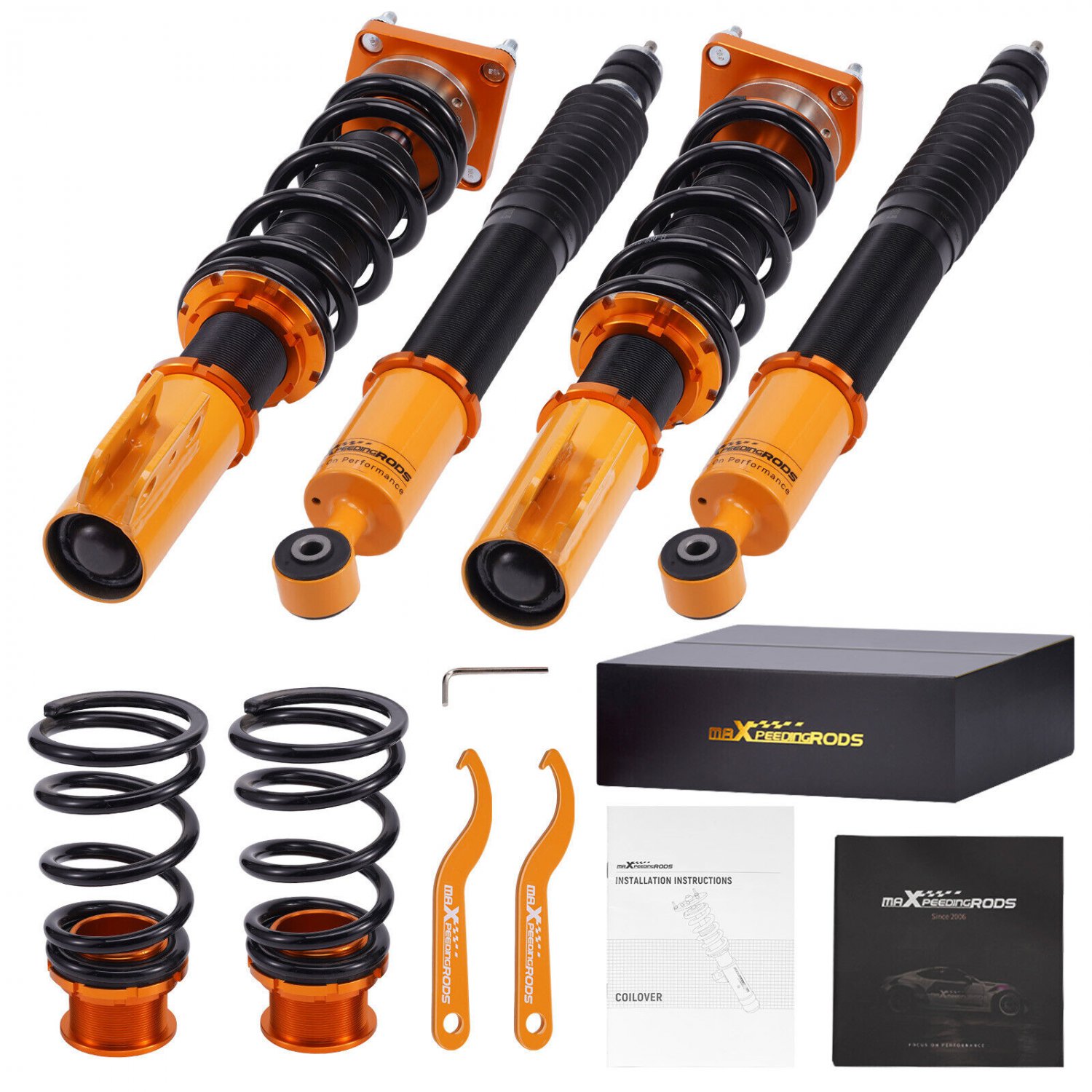 MaXpeedingrods Coilovers 24 Way Damper Struts Shocks For Ford Mustang 94-04