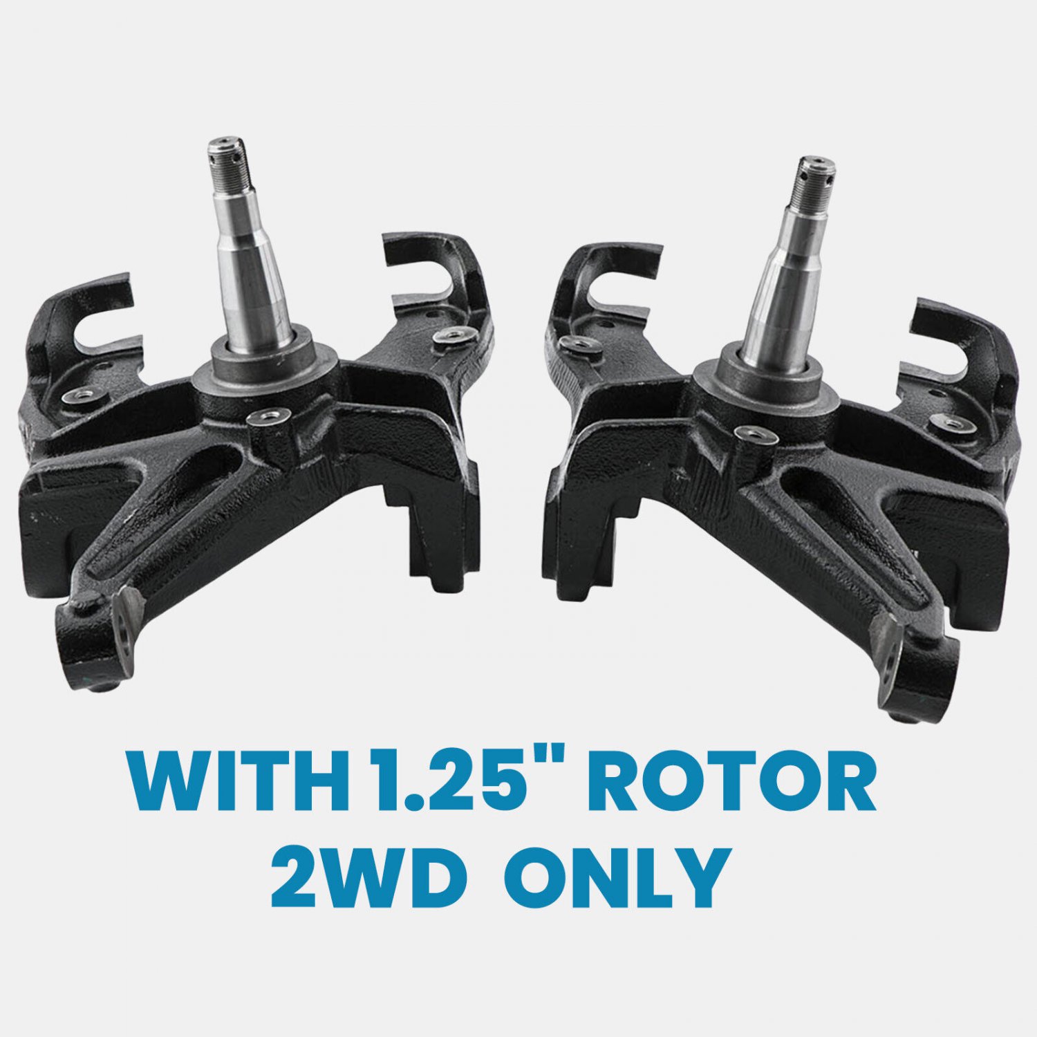 Pair 3" Lowering Drop Spindle 1.25" Rotor For Chevy C10 GMC C1500 1973-1987 2WD