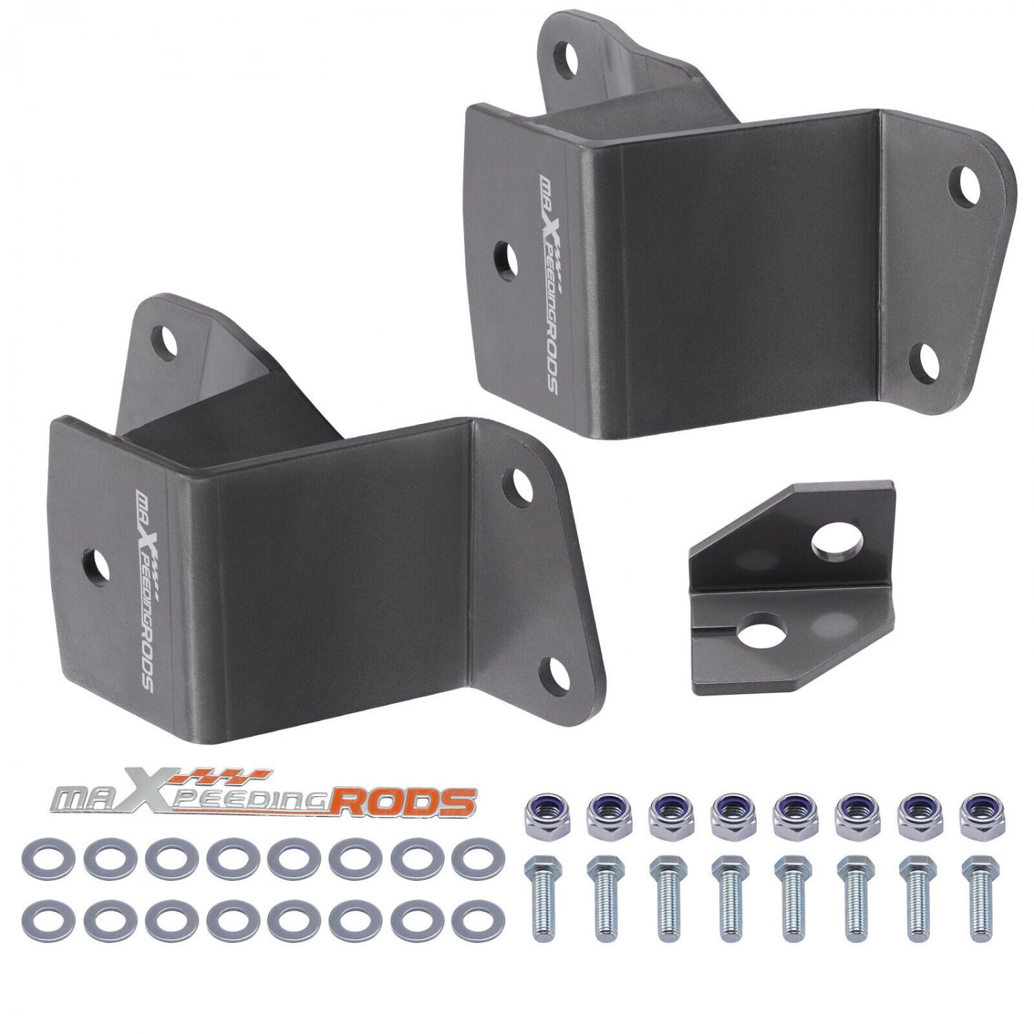 Pair 2" Rear Drop Lowering Kit Hangers For Chevy GMC C1500 1988-1998 2WD