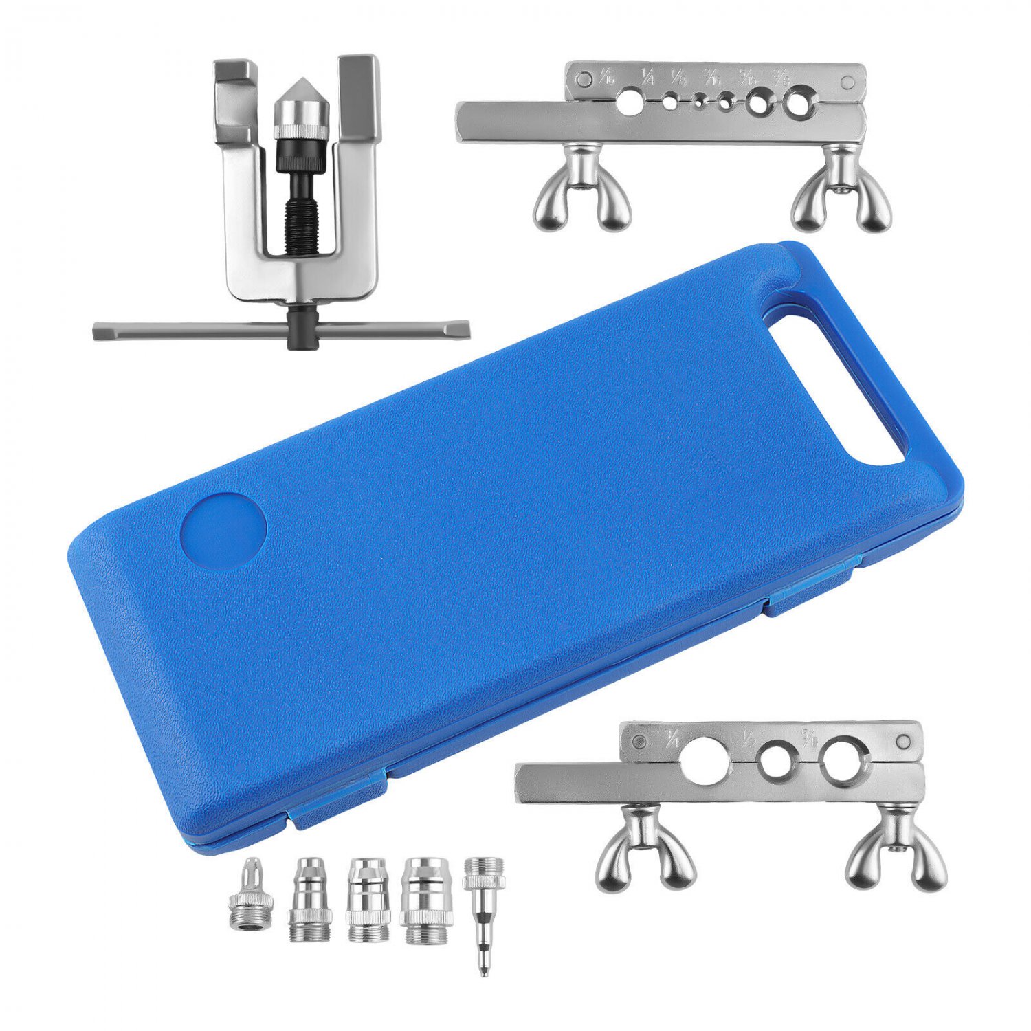 HVAC Flaring and Swaging Tool Kit Soft Refrigeration Copper Tubing 1/8-3/4''O.D.