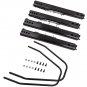 2Pcs Front Universal Dual Slider Seat Rail Brackets Locking LH & RH
