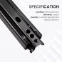 2Pcs Front Universal Dual Slider Seat Rail Brackets Locking LH & RH