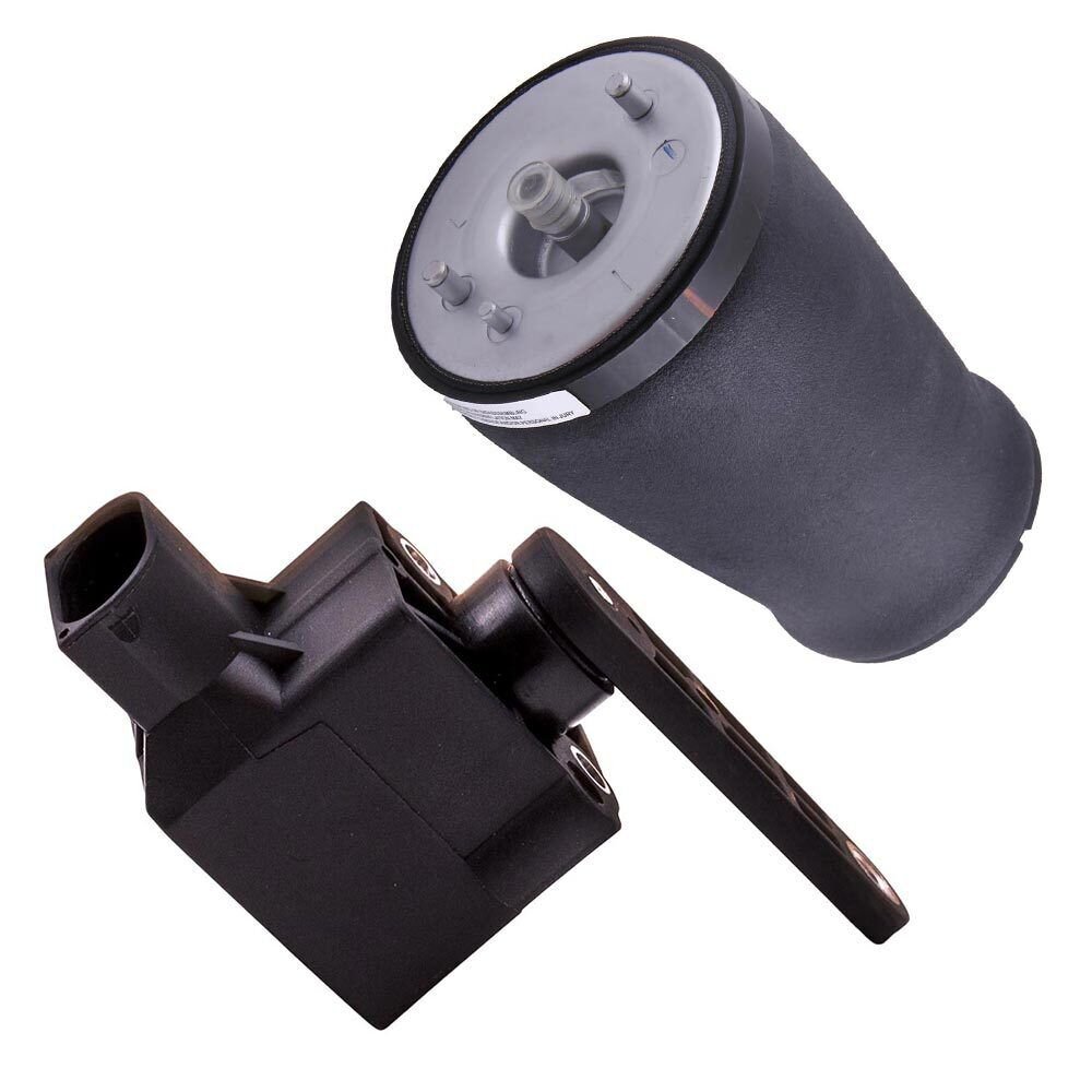 2X Pneumatic Air Spring Bag & Height Level Sensor for BMW 5 Series 37141093698