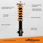 24 Way Damping Adjustable Coilover Suspension Kit for SUBARU OUTBACK 2000-04