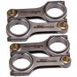 4x H-Beam Connecting Rods Con Rod ARP 2000 Bolts for NISSAN KA24E KA24DE Engine