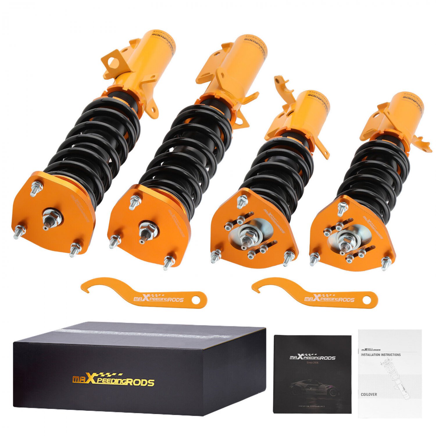 24 Way Damper Adjustable Coilovers Kit For Toyota Corolla 88-99 E100 E110 AE111
