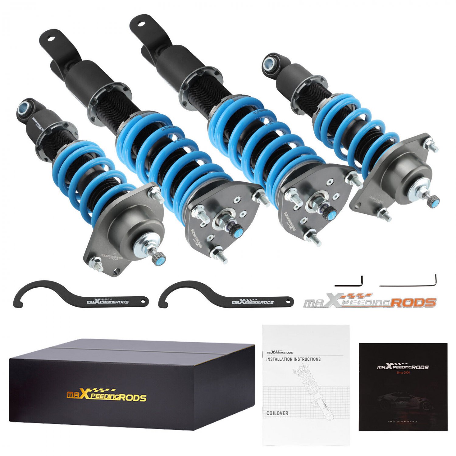 Maxpeedingrods COT6 Coilovers 24 Way Damper Shocks Kit for Mazda RX-8 2004-2011