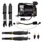 4x Rear Front Shock Struts Air Compressor Pump Complete Kit Fit For GMC Yukon XL