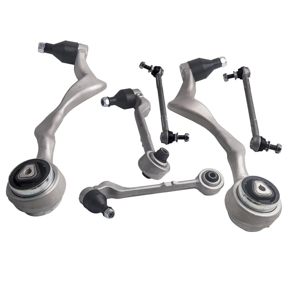 Front Forward & Rearward Control Arms & Sway Bar Links Set for BMW 330i 2006