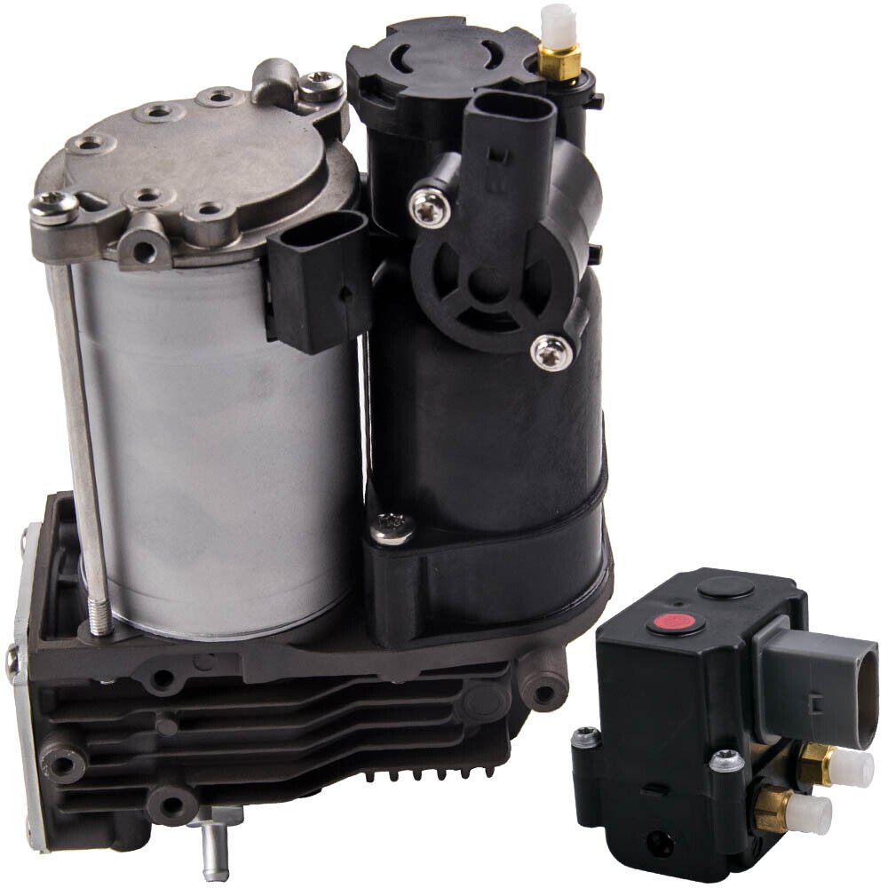 Air Suspension Compressor Pump W/ Valve Block For BMW E70 X5 E71 X6 37226775479