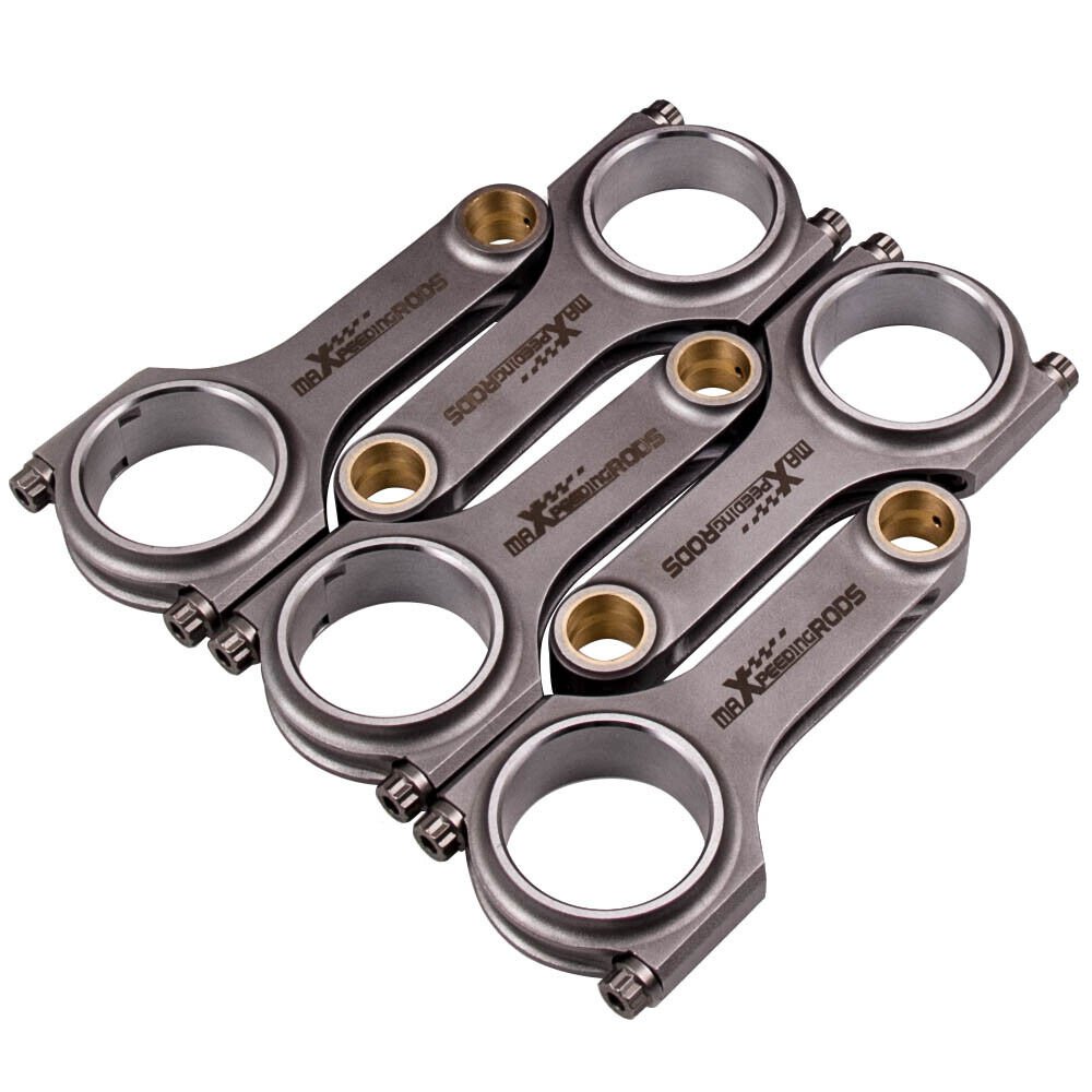 5pcs Forged H-Beam Connecting Rods+ARP 2000 Bolts for Volvo S60 R 2.5L 5.630"