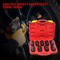 9pcs Deep Impact Socket Set 1/2" Drive Metric Axle Hub Nut Socket 29mm-36-38mm