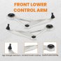 2x Aluminum Front Lower Control Arms w/ Ball Joints for Nissan Altima 2014-2018