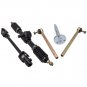 Steering Wheel Parts Assembly & Tie Rod With Adjustable Shaft for 110cc Go Kart