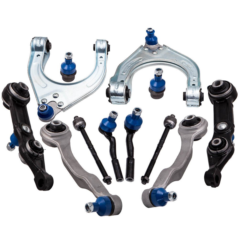 12Piece Front Control Arms Tie Rods Ball Joints for Mercedes Benz E63 AMG 2007