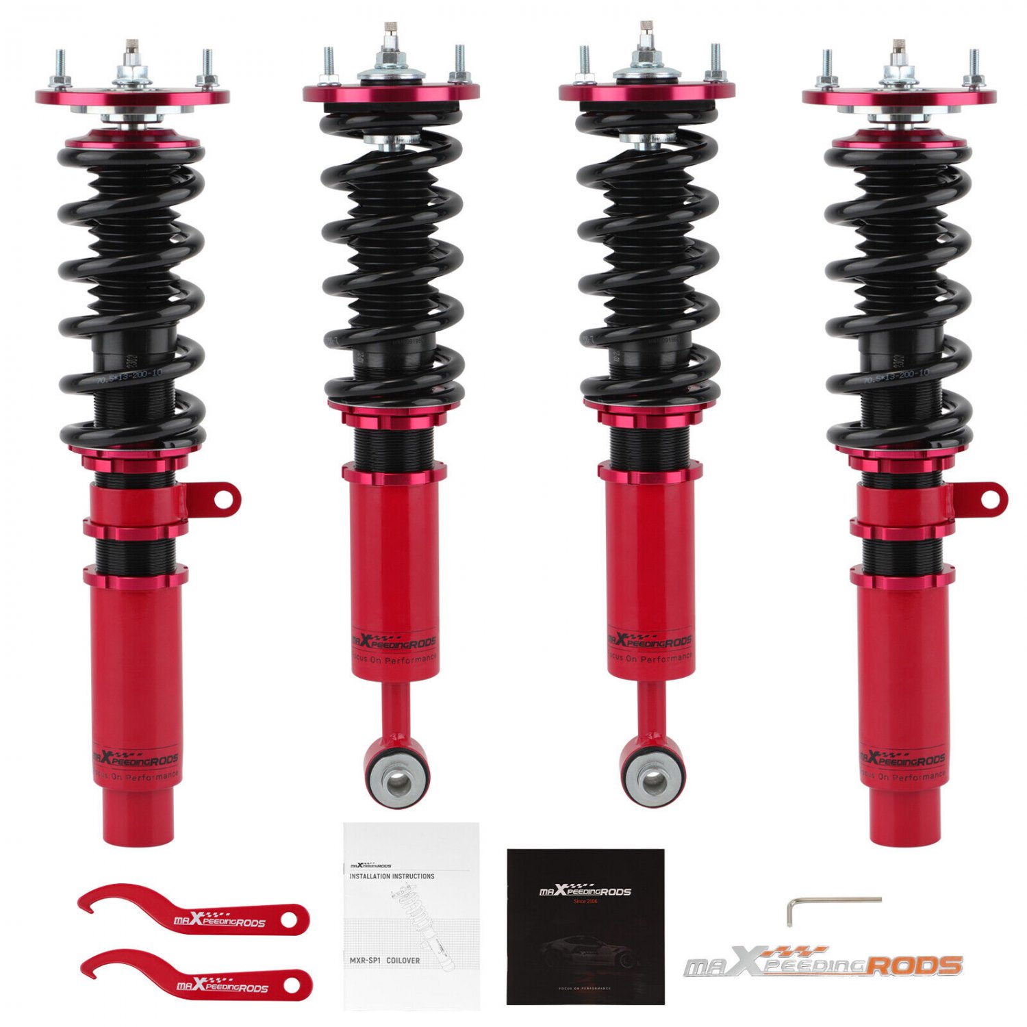 MaXpeedingrods Coilovers 24 Way Damper Adjustable For BMW 5 Series E60 04-10 RWD