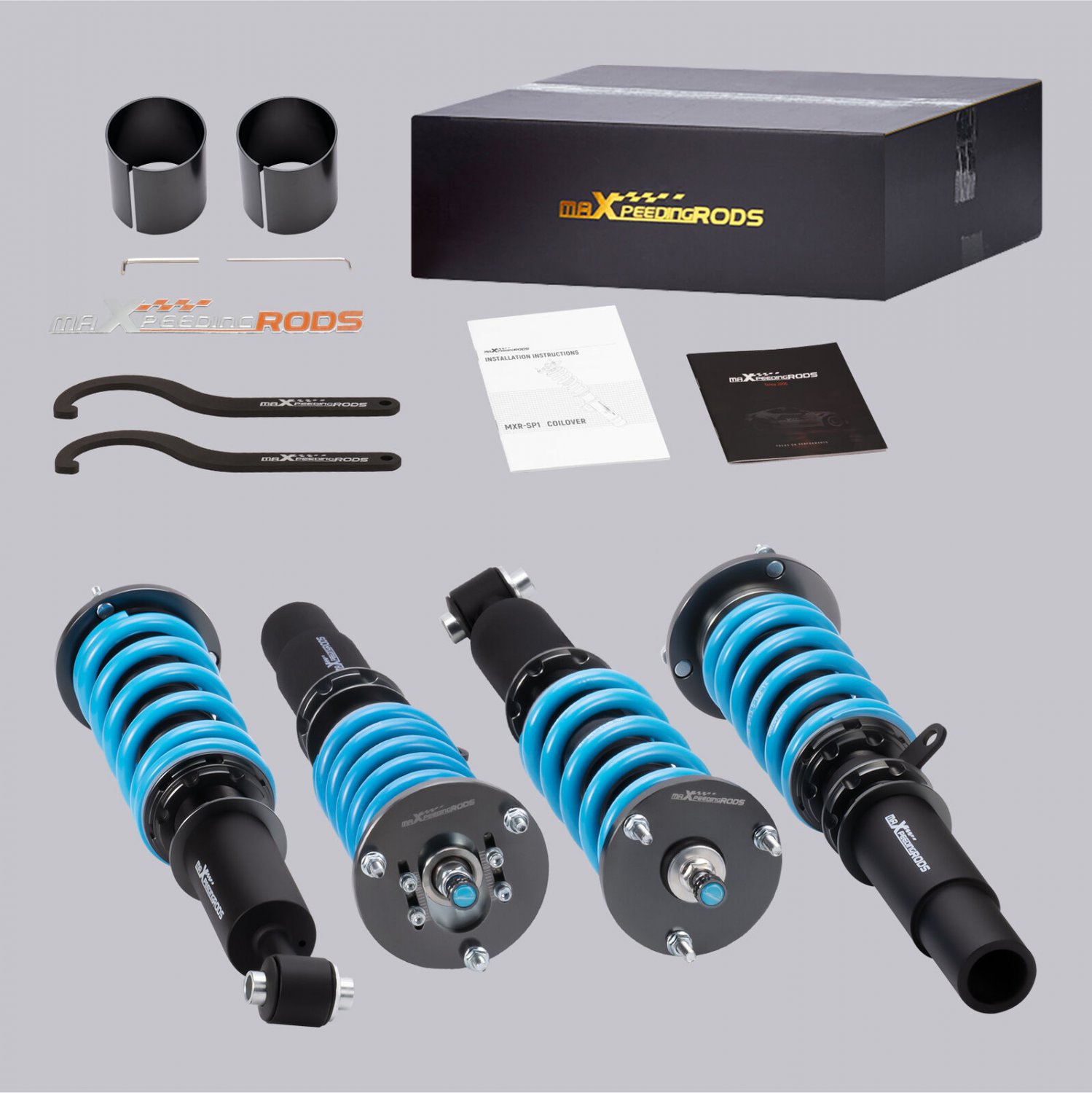 MaXpeedingrods 24 Way Damper Coilovers Lowering Kit For BMW 5 Series E39 95-03